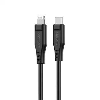 Acefast Apple Lightning naar USB-C kabel 1,2m 30W 3A MFI-gecertificeerd snellaad- en datasync-kabel zwart
