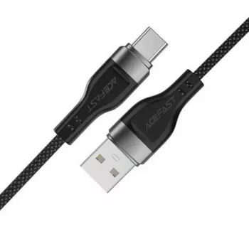 ACEFAST C11-04 USB-A naar USB-C 3A Magnetische Gevlochten Kabel 1,2m Zwart
