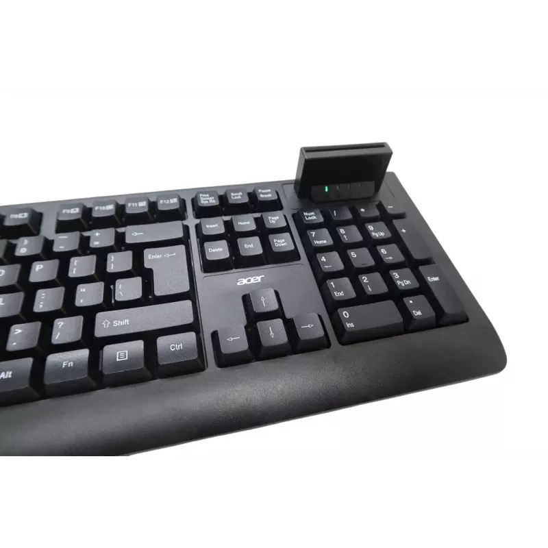 Acer AKW320 bedrade toetsenbord met smartcardlezer, US-International-layout, zwart