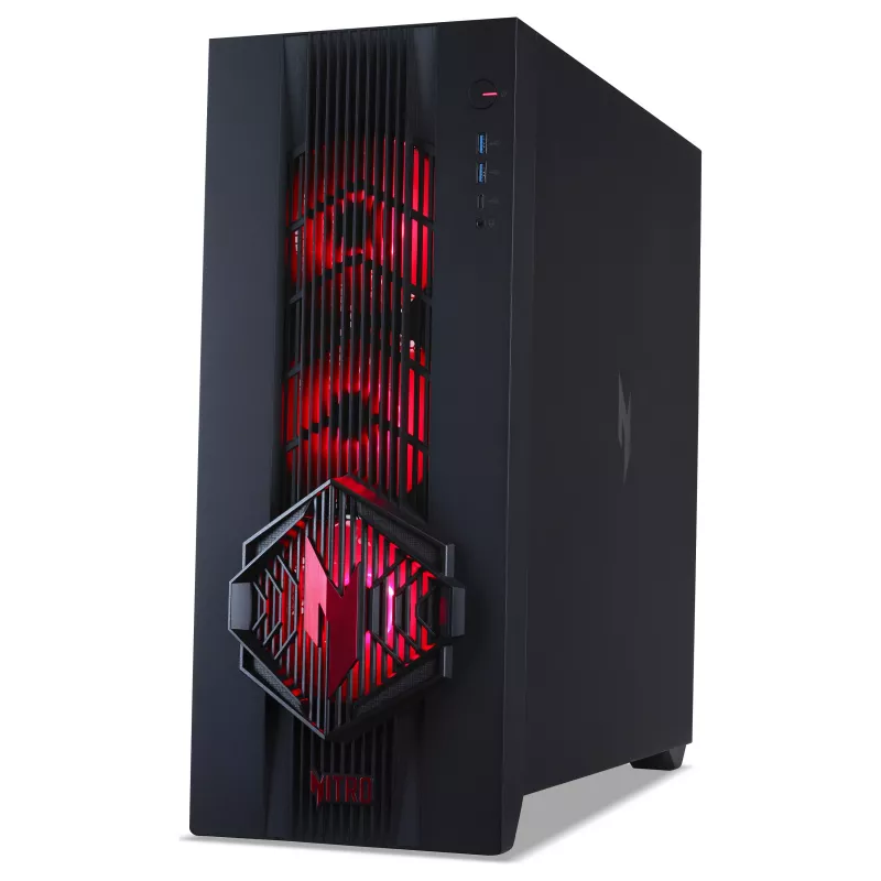 Acer Nitro 70 N70X3D-100 gaming-desktop-pc, AMD Ryzen 7 9800X3D, 32GB DDR5, 1TB SSD, RTX 5070, Windows 11 Home