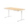 ACJ ACTIVEJET elektrisch in hoogte verstelbaar bureau 120x60 ET119S wit/eiken