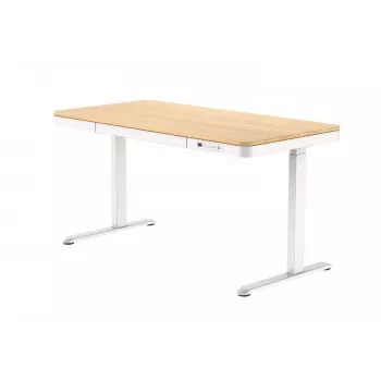 ACJ ACTIVEJET elektrisch in hoogte verstelbaar bureau 120x60 ET119S wit/eiken