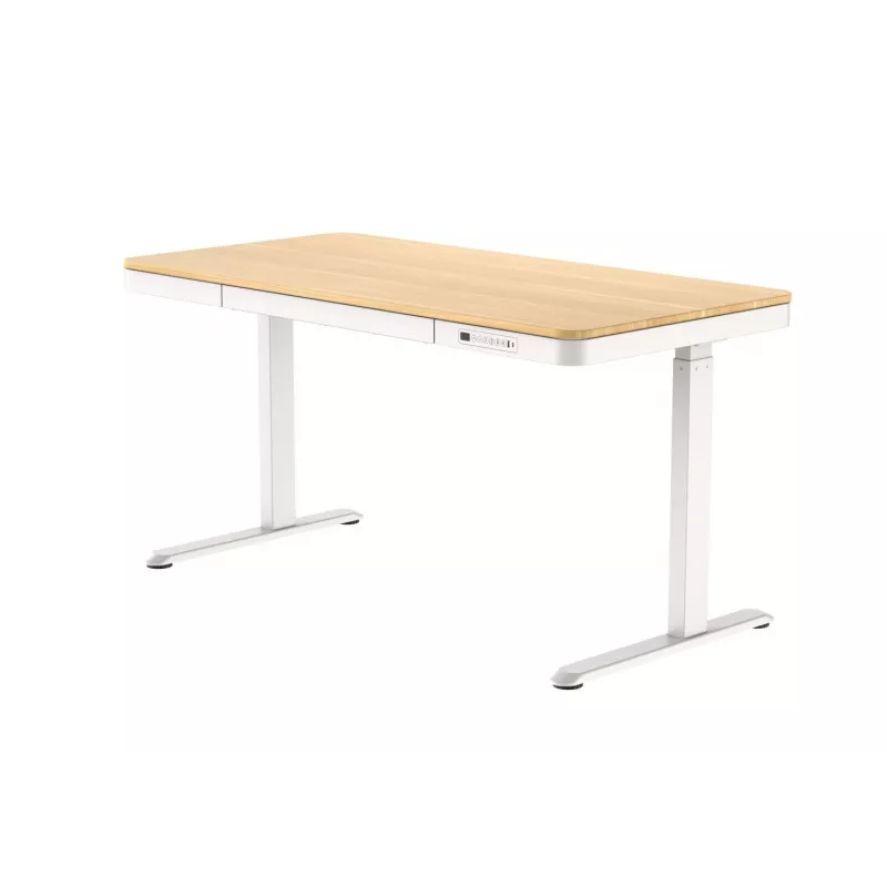 ACJ ACTIVEJET elektrisch in hoogte verstelbaar bureau 120x60 ET119S wit/eiken
