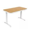 ACJ ACTIVEJET elektrisch in hoogte verstelbaar bureau 120x60 ET119S wit/eiken