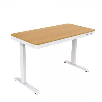 ACJ ACTIVEJET elektrisch in hoogte verstelbaar bureau 120x60 ET119S wit/eiken