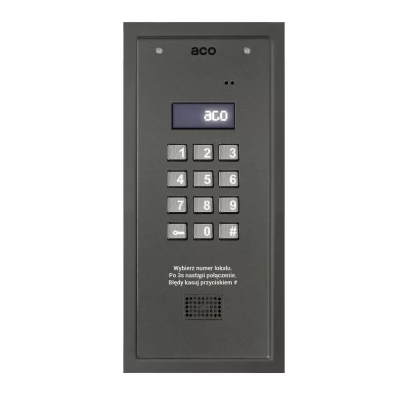 ACO CDNP7ACC ST (G3) digitale intercom master- & slave-bedieningseenheid