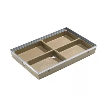 ACO Vario bodemafvoer onderdeel 75x50 DN 75/DN 50 zwart