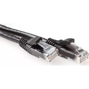 ACT 3m Cat6a U/UTP RJ45 netwerkkabel, zwart, 10Gbps, 500MHz, koper, PVC-mantel IB3503