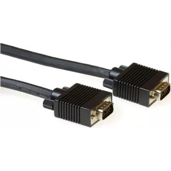 ACT AK4250 0,5m VGA-kabel stekker naar stekker zwart