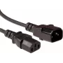 ACT AK5214 1,2m C14 naar C13 stroomkabel zwart