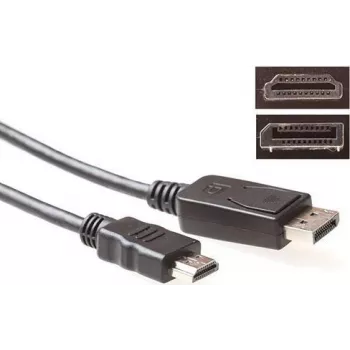 ACT DisplayPort naar HDMI conversiekabel 1m 4K@30Hz goudgecoate aansluitingen AK3988