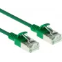 ACT Green 0,15m LSZH U/FTP CAT6A datacenter slimline patchkabel snagless met RJ45 stekkers (DC7730)