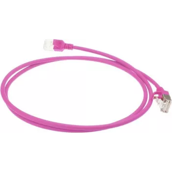 ACT roze 3m LSZH U/FTP CAT6A Datacenter Slimline patchkabel Snagless met RJ45 stekkers (DC7403)