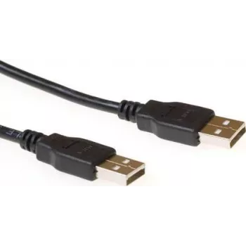 ACT SB2520 USB 2.0 kabel 1,8m USB-A stekker naar USB-B stekker zwart