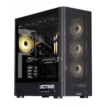 Actina PC AMD Ryzen 9 9900X3D 32 GB DDR5-SDRAM 1 TB SSD NVIDIA GeForce RTX 5070 Ti Windows 11 Home Midi Tower zwart