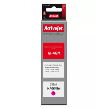 Activejet AC-G46M magenta inktpatroon voor Canon GI-46M, 135 ml, hoge opbrengst, compatibel