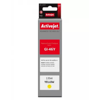 Activejet AC-G46Y gele inktnavulfles voor Canon GI-46Y, 135 ml, Supreme-serie