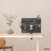 Activejet APB-002B draaibare geperforeerde bureau-organizer met prikbord, mat zwart