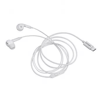 Activejet bedrade hoofdtelefoon Type-C wit