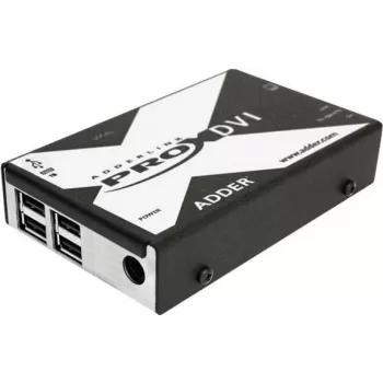 Adder AdderLink X-serie X-DVI PRO KVM-extender - DVI-D, USB 2.0, audio, tot 50 m via Cat5e/6/7 (X-DVIPRO-IEC)
