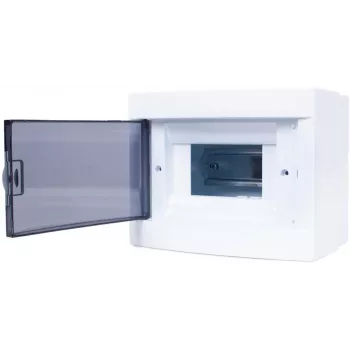 ADELID RM-NT-06T opbouw verdeelkast, 6 modules, 1 rij, IP40, wit/grijs