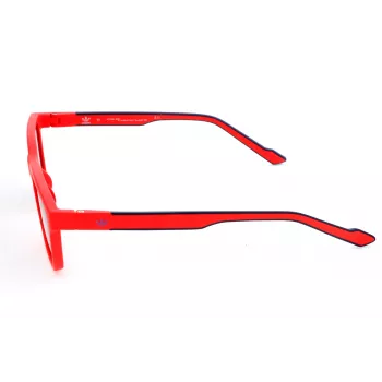ADIDAS AOR027-053000 heren zonnebril, rechthoekig montuur, rookkleurige glazen, 54/18/145 mm