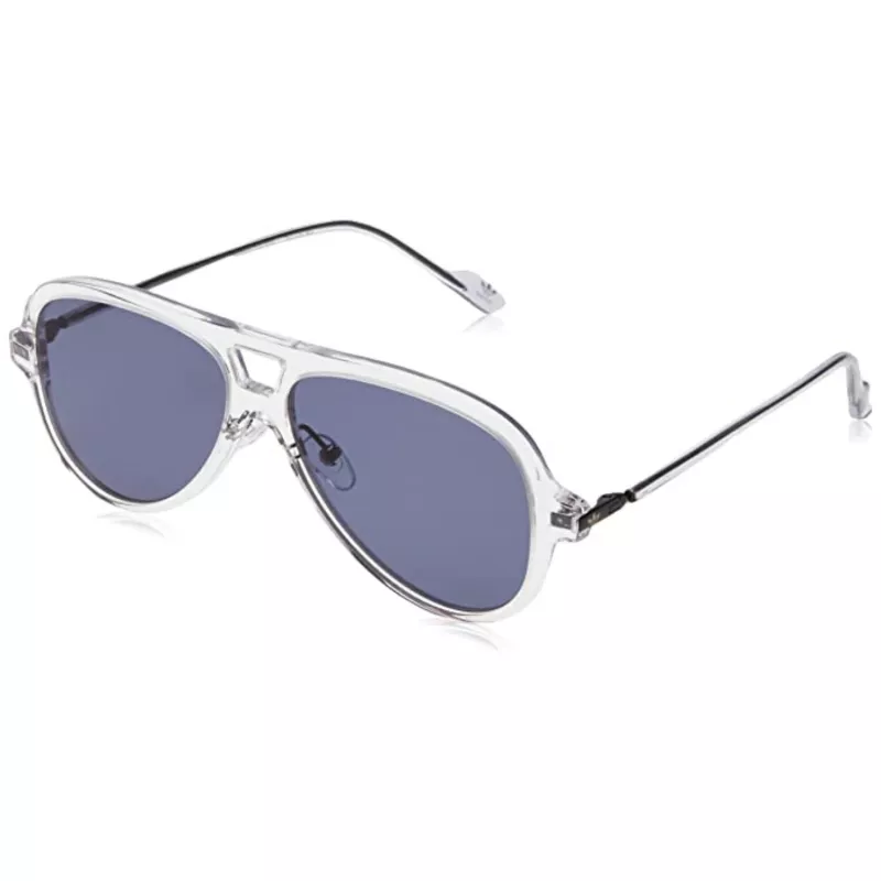 Adidas heren zonnebril AOK001 - zwart montuur, rookglas, 57 mm