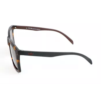 Adidas herenzonnebril AOR015 - mat zwart montuur, grijze glazen - 53/20/140 mm