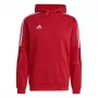 adidas Tiro 21 heren sweat-hoodie Team Power Red / wit GM7353