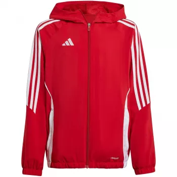 adidas Tiro 24 kinderen trainingsjack rood/wit 164cm