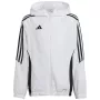 adidas Tiro 24 trainingsjack kinderen wit 140 cm