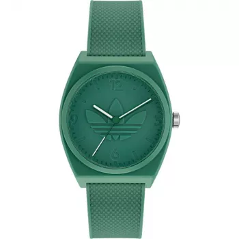 Adidas Unisex AOST22032 38mm Analoog Quartzhorloge - Zwart silicone bandje
