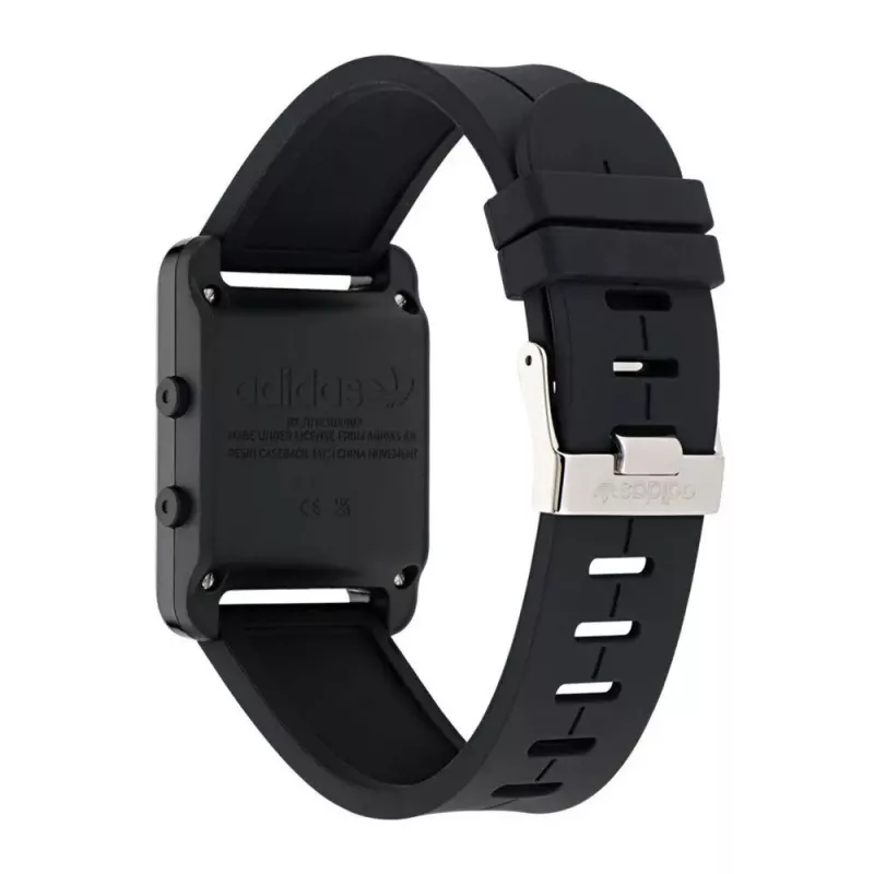 Adidas Unisex AOST23568 Quartz Analoog Horloge 31mm Zwart Silicone