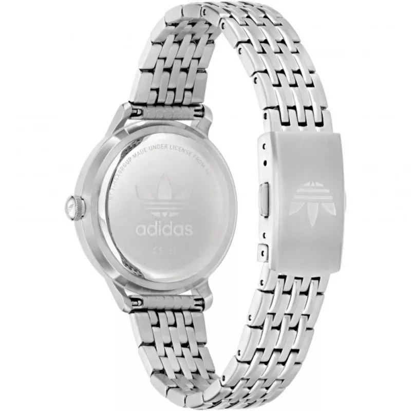 Adidas unisex digitaal quartz horloge AOSY22065 34mm zilver zwart