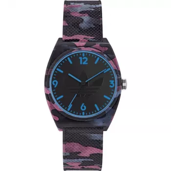 Adidas Unisex digitaal horloge AOST22569 38mm zwart siliconen