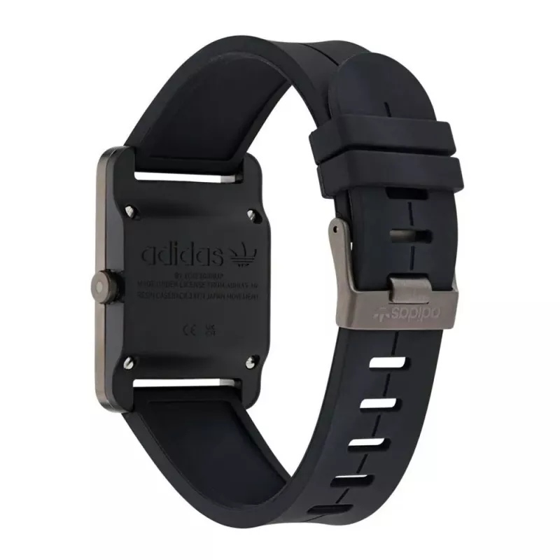 Adidas unisex horloge AOST23563 31 mm quartz analoog silicone zwart
