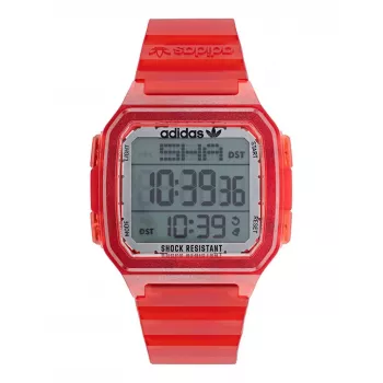 Adidas dames digitaal quartz horloge AOST22051 38mm zwart silicone