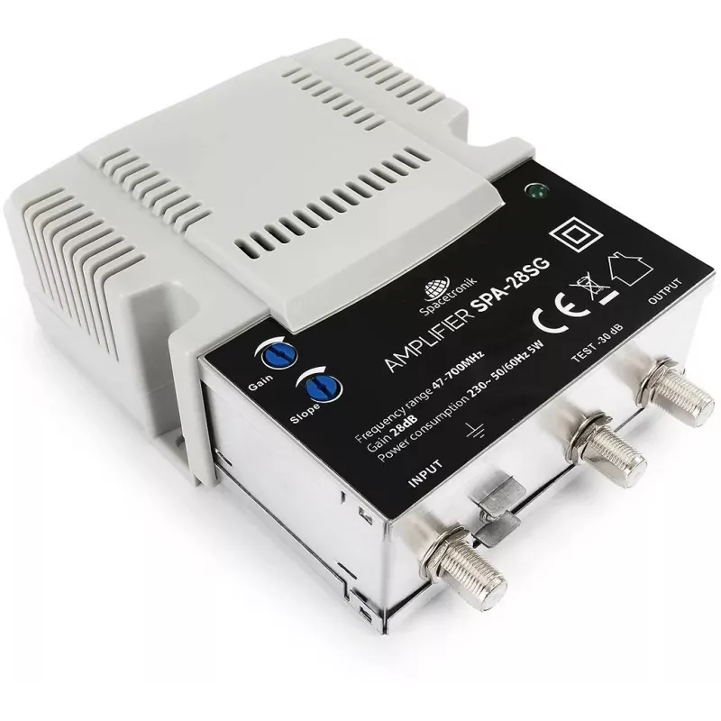 Instelbare terrestrische en kabel-tv-signaalversterker Spacetronik SPA-28SG LTE II