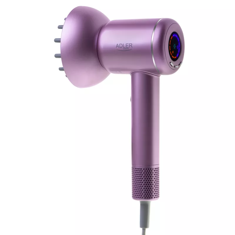 ADLER AD 2270p reis-haardroger 1200W dual voltage opvouwbaar zwart/zilver