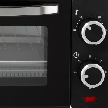 Adler AD 6032 compacte elektrische oven, 9 l, 650 W, zwart