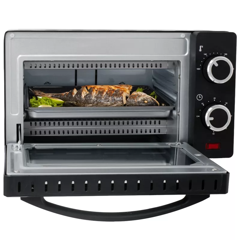 Adler AD 6032 compacte elektrische oven, 9 l, 650 W, zwart