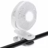 Adler AD 7335 oplaadbare klemventilator, 6W, 12,7 cm, 3 snelheden, oscillatie, wit