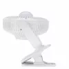 Adler AD 7335 oplaadbare klemventilator, 6W, 12,7 cm, 3 snelheden, oscillatie, wit