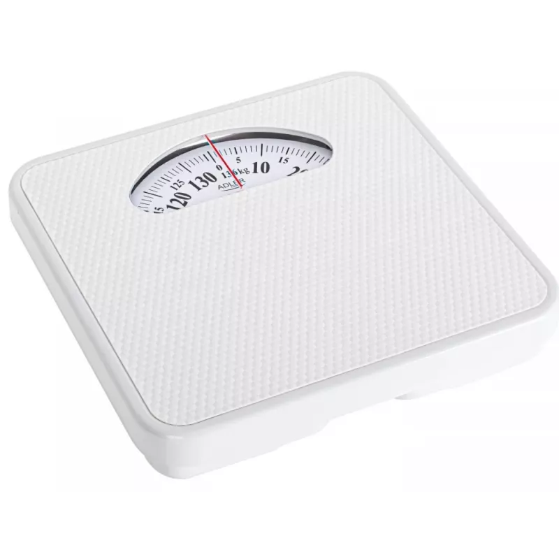Adler AD 8179 mechanische personenweegschaal - wit, 136 kg capaciteit
