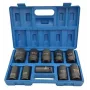 ADLER slagschroevendraaier-dopsets 3/4 inch 10-delig 22-41 mm Cr-Mo zwart