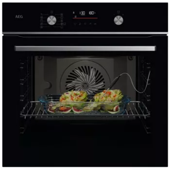 AEG oven met ringverwarming, inbouwbaar, 71l, zwart