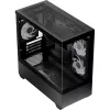 AEROCOOL P300D G-BK-v1 mini tower ATX behuizing, zwart, gehard glas