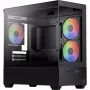 AEROCOOL P300D G-BK-v1 mini tower ATX behuizing, zwart, gehard glas