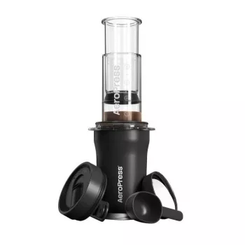 AeroPress Go Plus reis-koffiepress met isoleerbeker - zwart