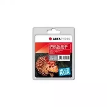 AgfaPhoto APCCLI526SETD 5-pack compatibele inktpatroon-set voor Canon PIXMA iP4950, iX6550, MG5350, MG6150, MG6250, MG8150, MG8250, MX715, MX885, MX895 (zwart, fotozwart, cyaan, magenta, geel)